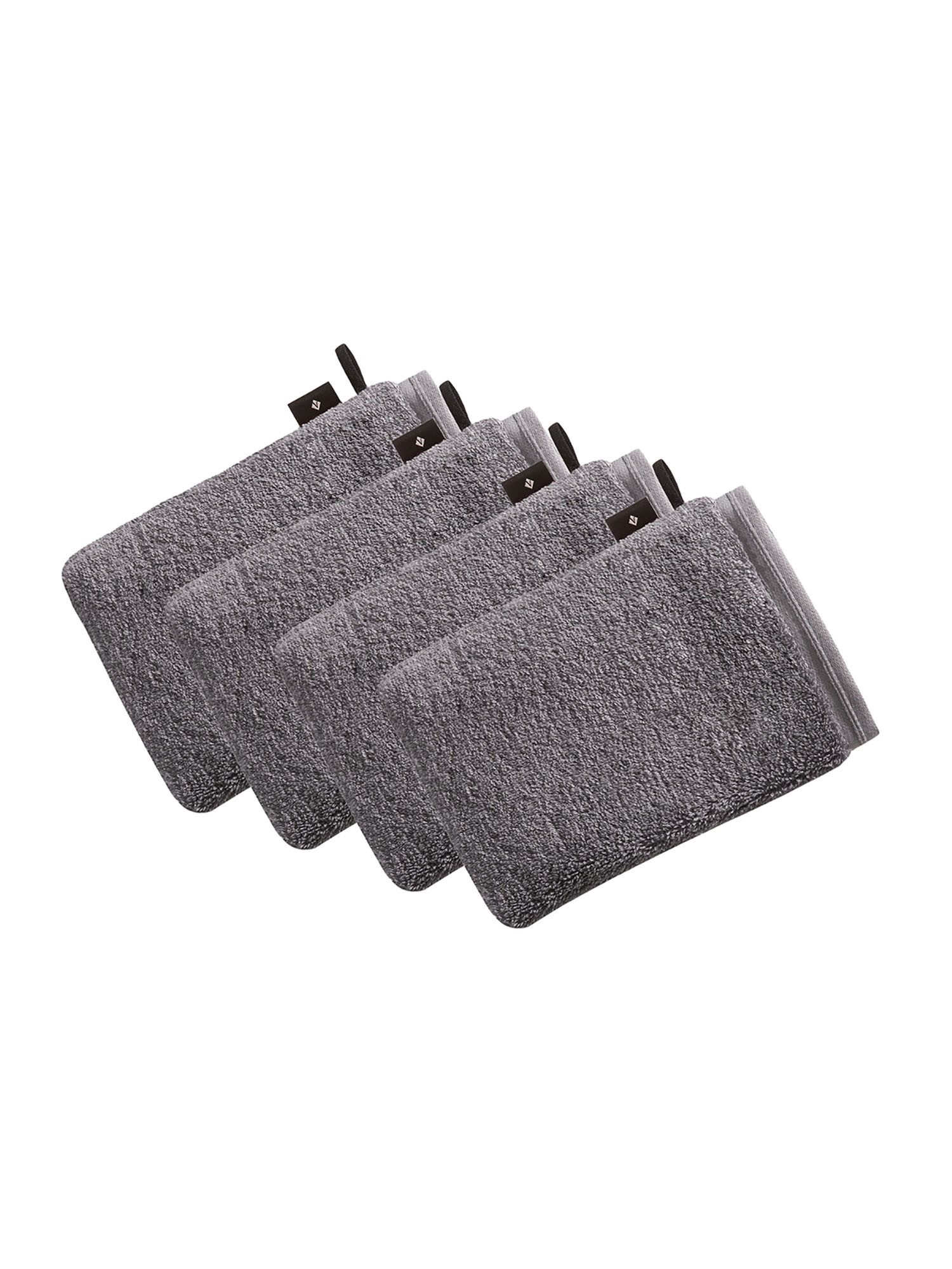 Vossen Waschhandschuh 4er Pack Waschhandschuh 22 x 16 cm Vegan Life, Frottier (Spar-Set, 4-St)
