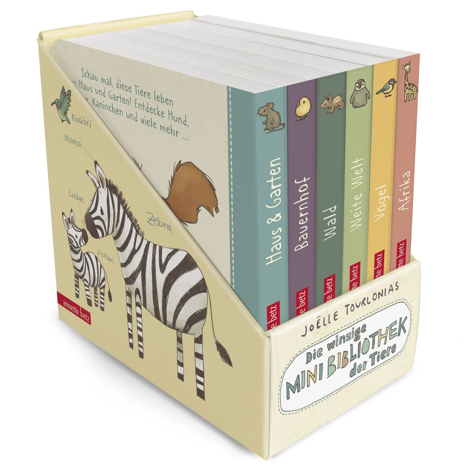 Die winzige Mini-Bibliothek der Tiere (Die Mini-Bibliothek der Wörter, / Joëlle Tourlonias