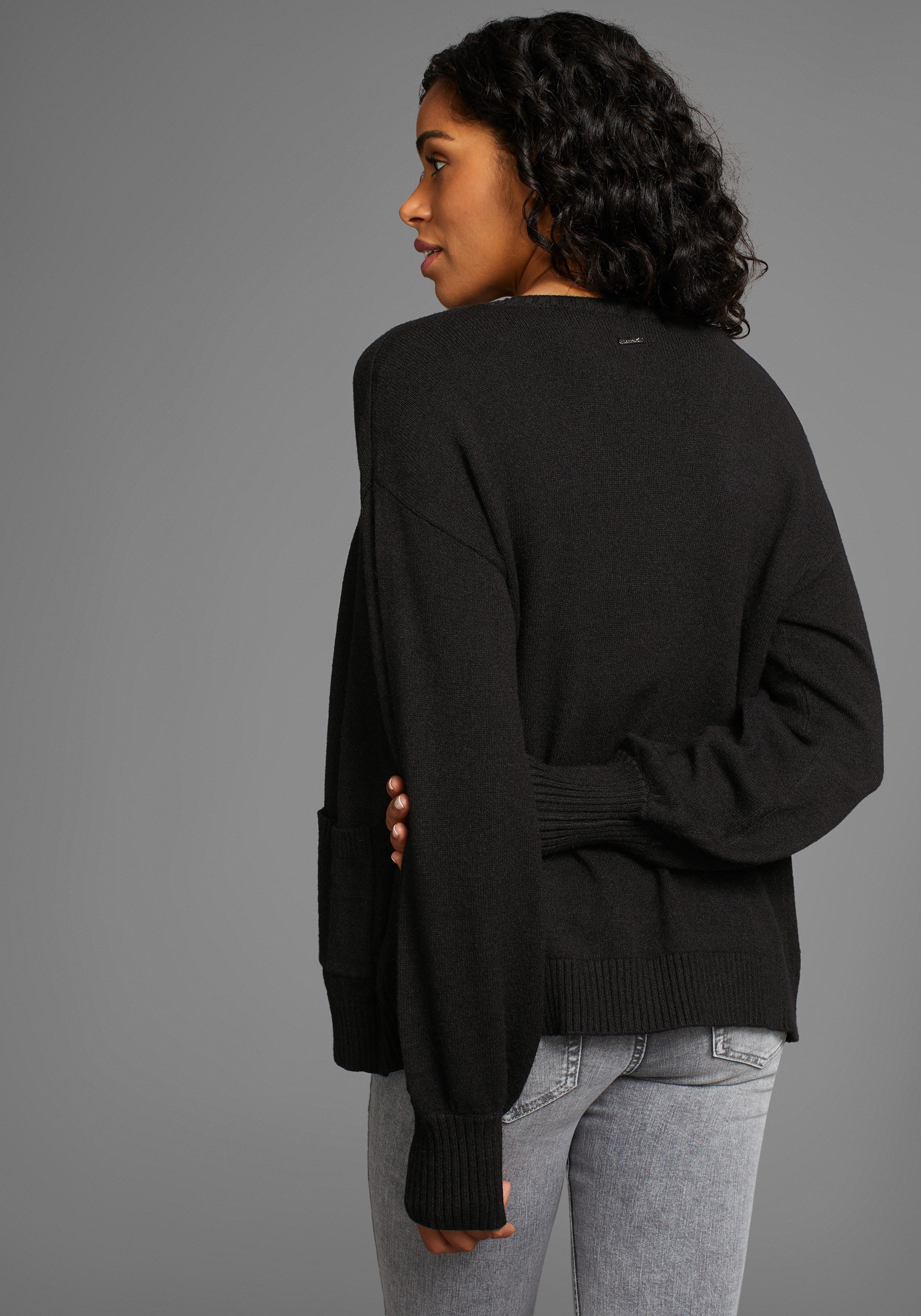 Laura Scott Strickjacke softer Übergangsstrick in lässiger, offener Form günstig online kaufen