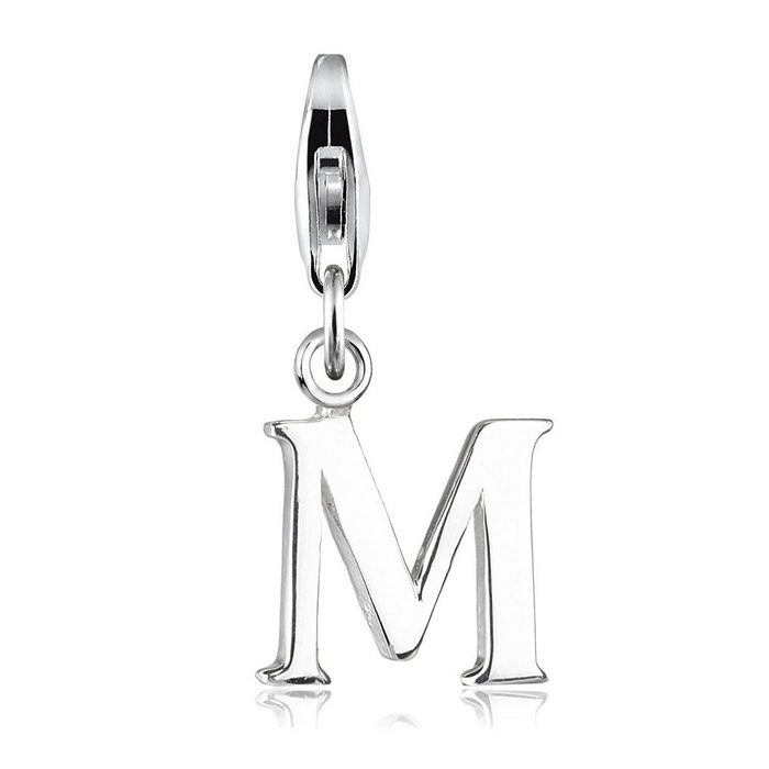 Elli Charm-Einhänger Buchstabe M Initialie 925 Sterling Silber