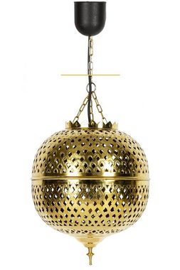 Marrakesch Orient & Mediterran Interior Deckenleuchte Orientalische Lampe Messing Pendelleuchte Safiye, ohne Leuchtmittel, Handarbeit