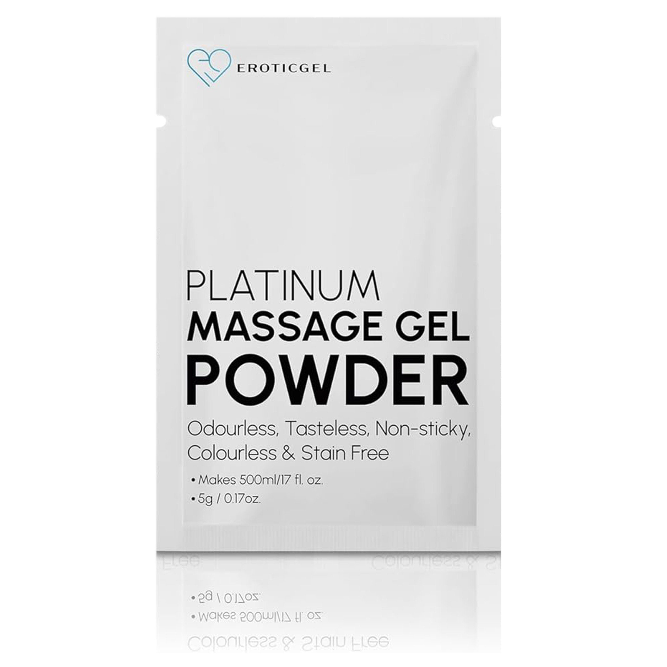 Massagegel Platinum x10 und 5g Sarcia.eu Massage Gleit- Pulver Gel