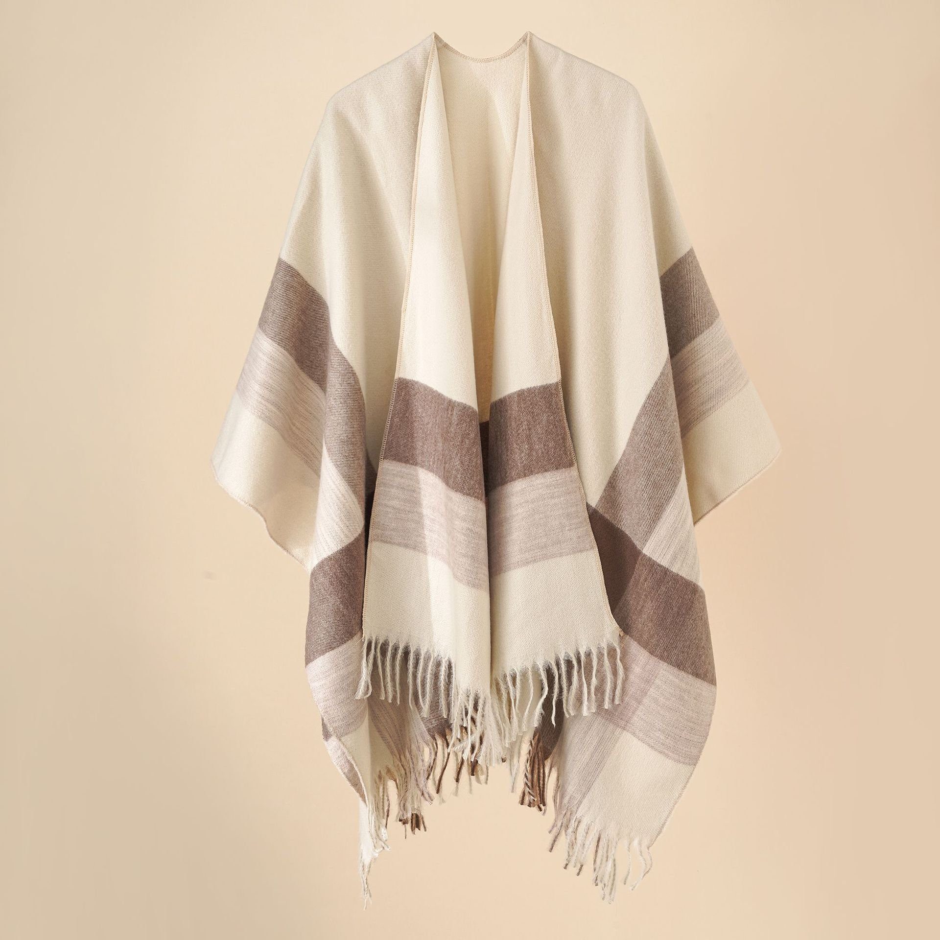 XDeer XXL-Schal Damen Schal,XXL kleinen Winterschal Schal,Poncho white1 Frauen Halstuch in für kuscheliger Fransen, Geschenk mit Damen