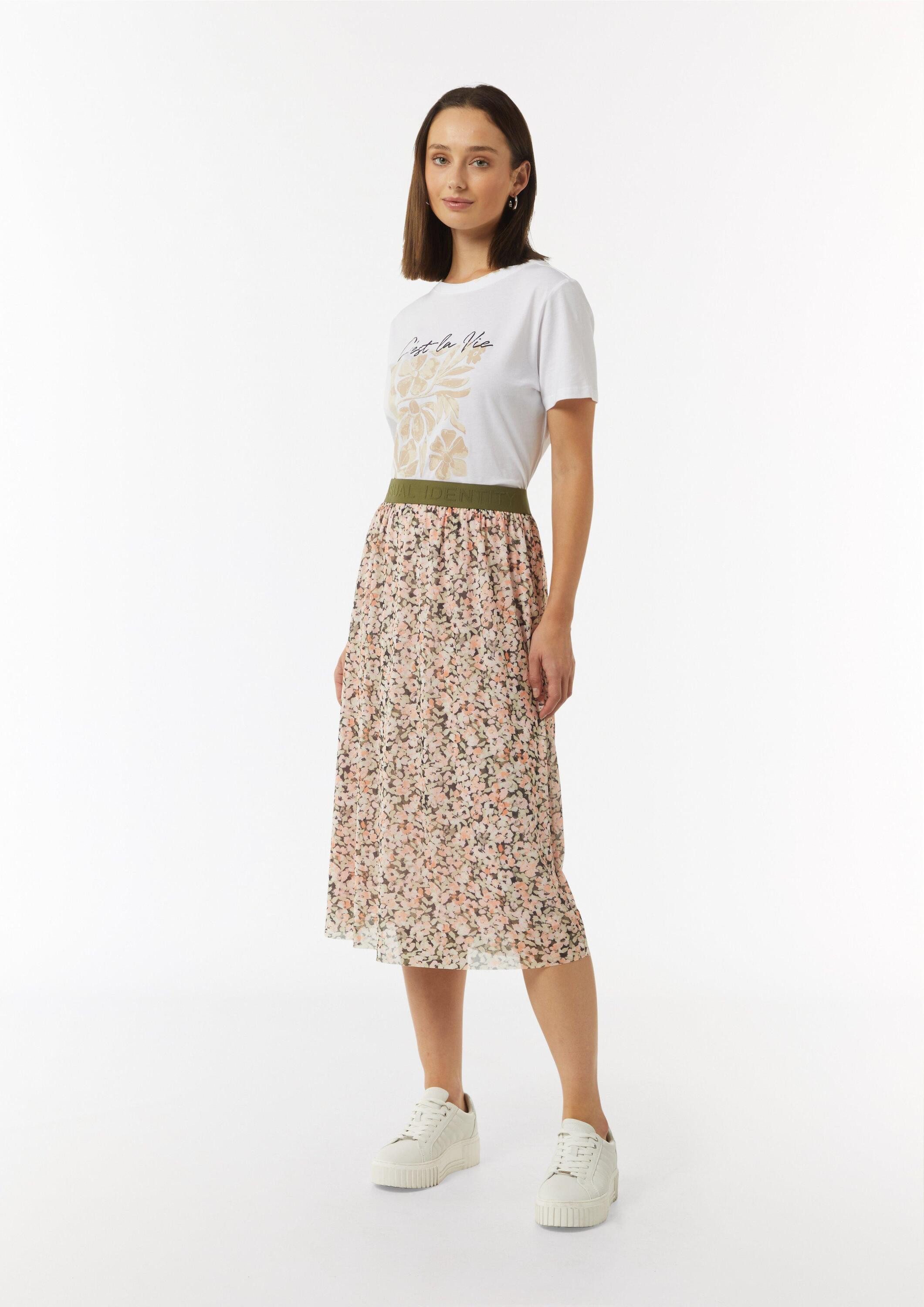 comma Midirock Rock Mesh-Rock mit Logoband günstig online kaufen