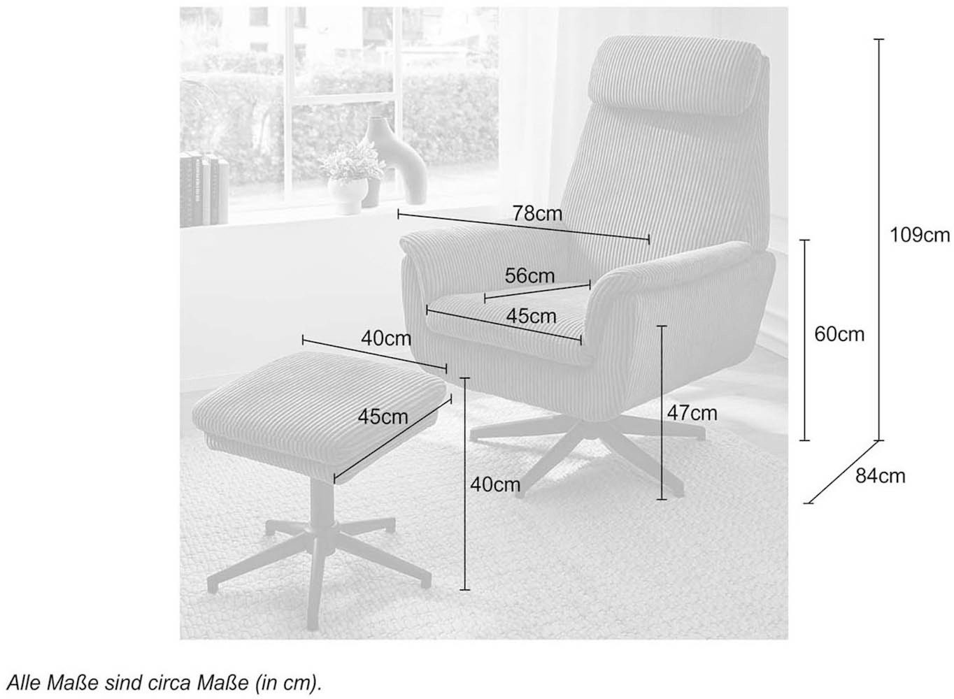 Jockenhöfer Gruppe Relaxsessel Hamilton, inklusive 360° Drehfunktion und pr günstig online kaufen