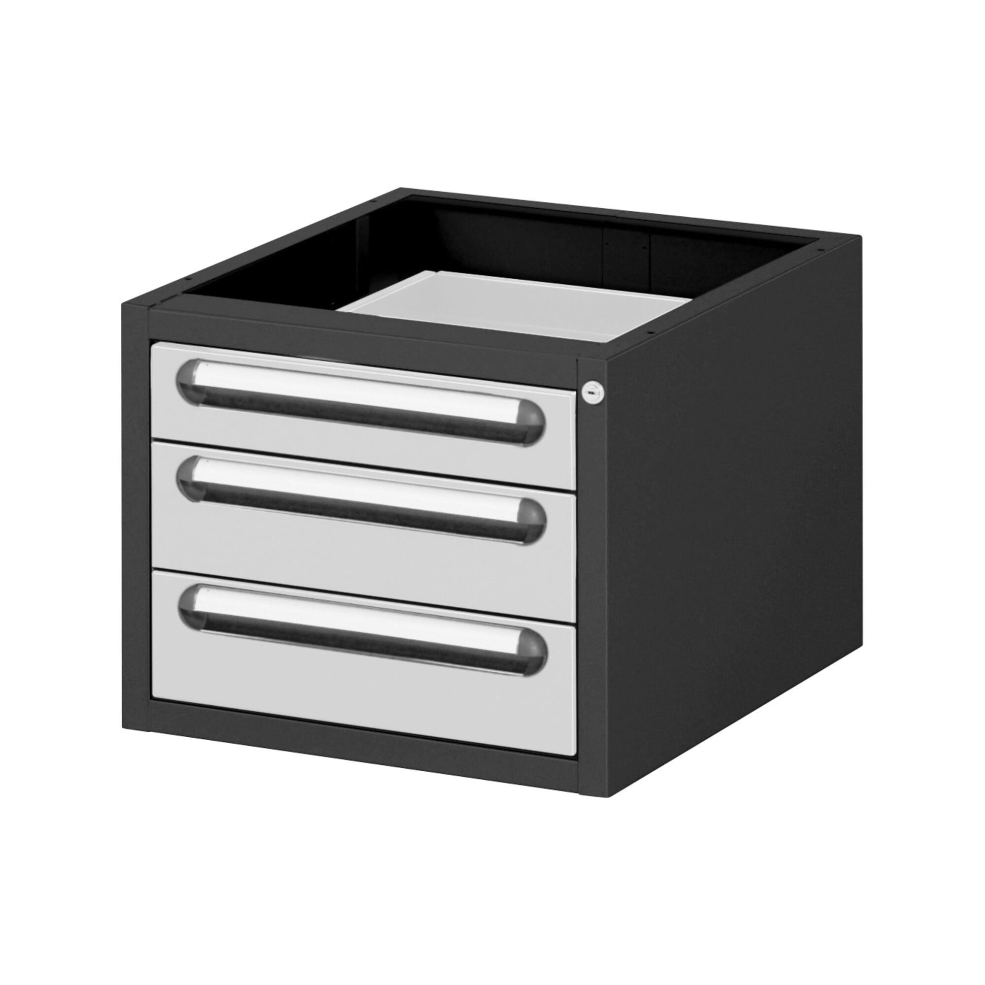 Stier Schranksystem STIER Unterschrank Container Premium mit 3 Schubladen BxTxH 480x600x39