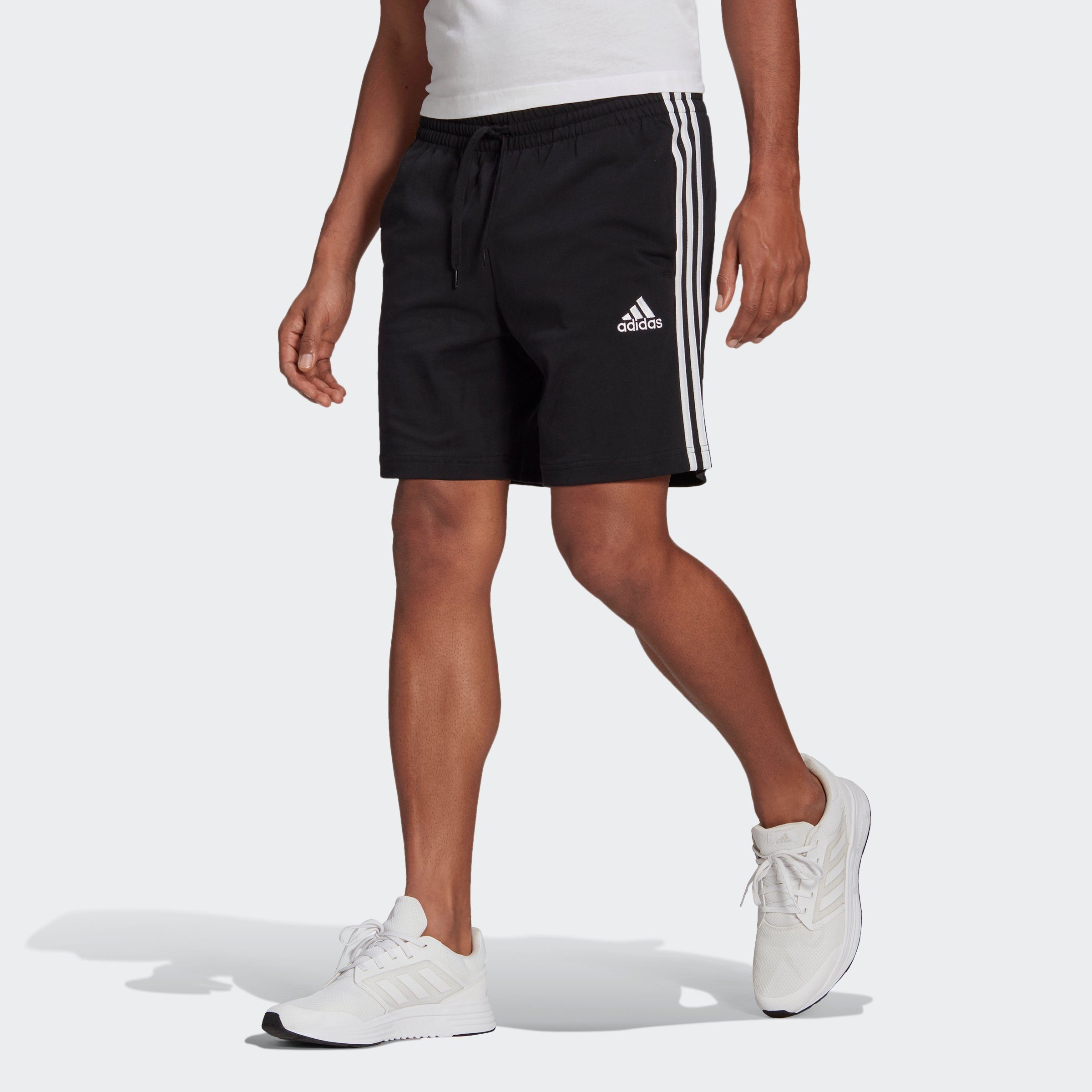 adidas Sportswear Shorts AEROREADY ESSENTIALS 3-STREIFEN (1-tlg) BLACK/WHITE