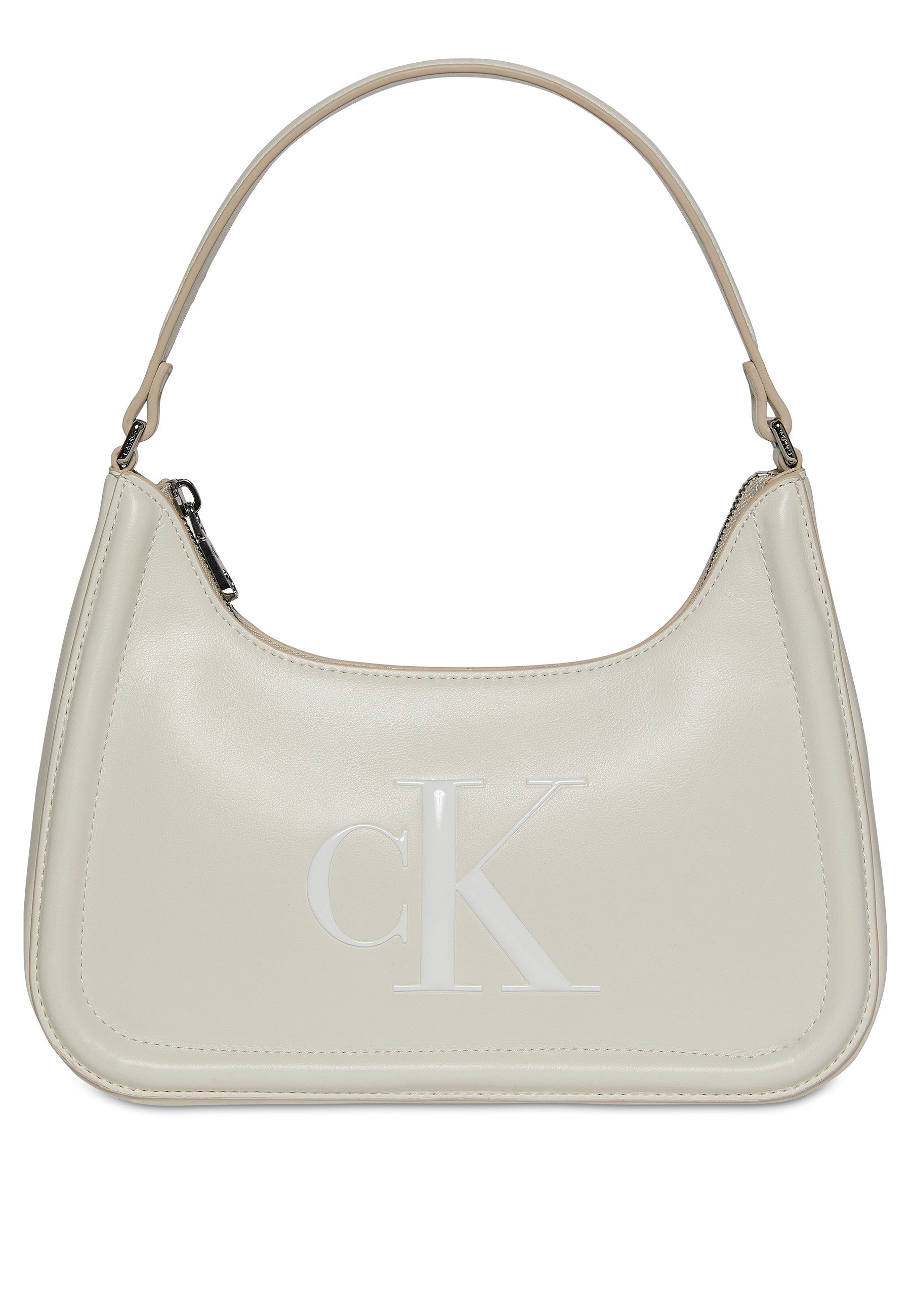 Calvin Klein Schultertasche RAISED CK SMALL SHOULDER BAG, Henkeltasche, Dam günstig online kaufen