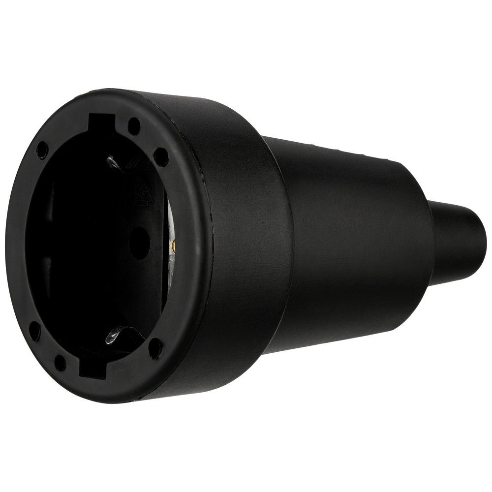 REV 0512151777 Schutzkontaktkupplung Gummi 250 V Schwarz IP20 Steckernetzteil
