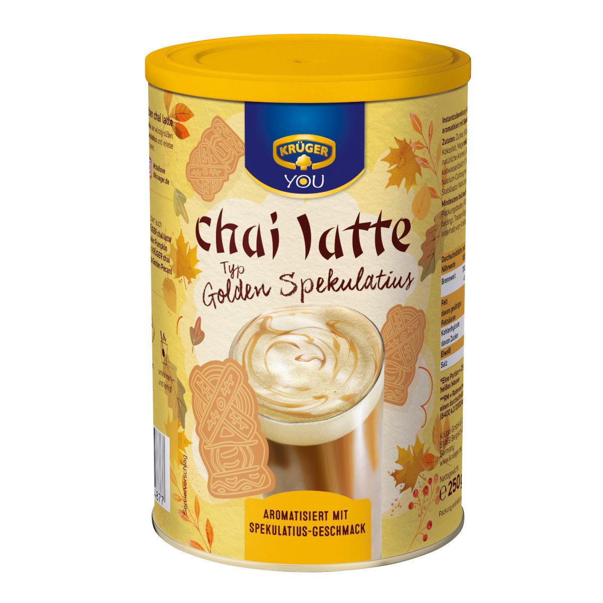 Krüger Tee, Krüger Golden Chai Spekulatius festliche Aromen Packung 250g