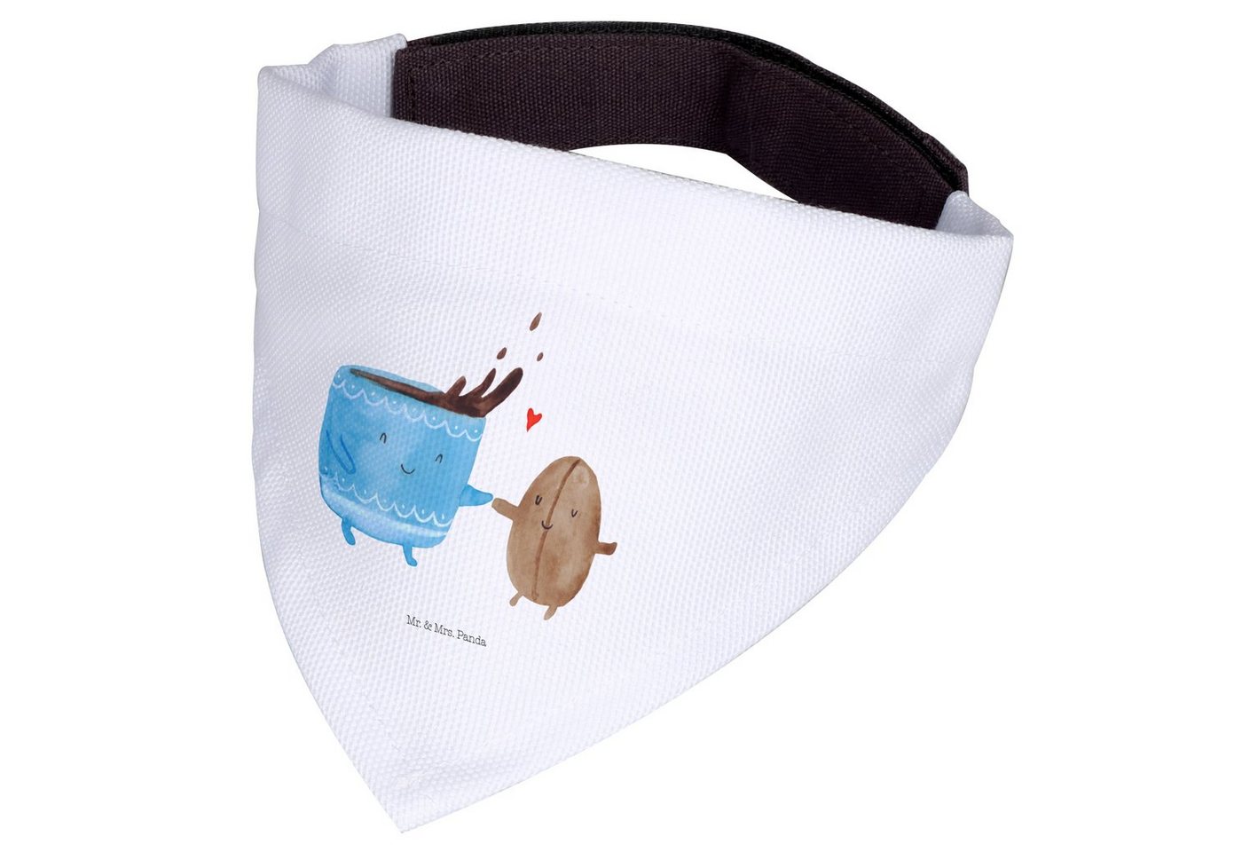 Thumbnail - Mr. & Mrs. Panda Hundefliege Kaffee Bohne - Weiß - Geschenk, Tiermotive, Tiere, Hundehalstuch, Gen, Polyester, Verschied...