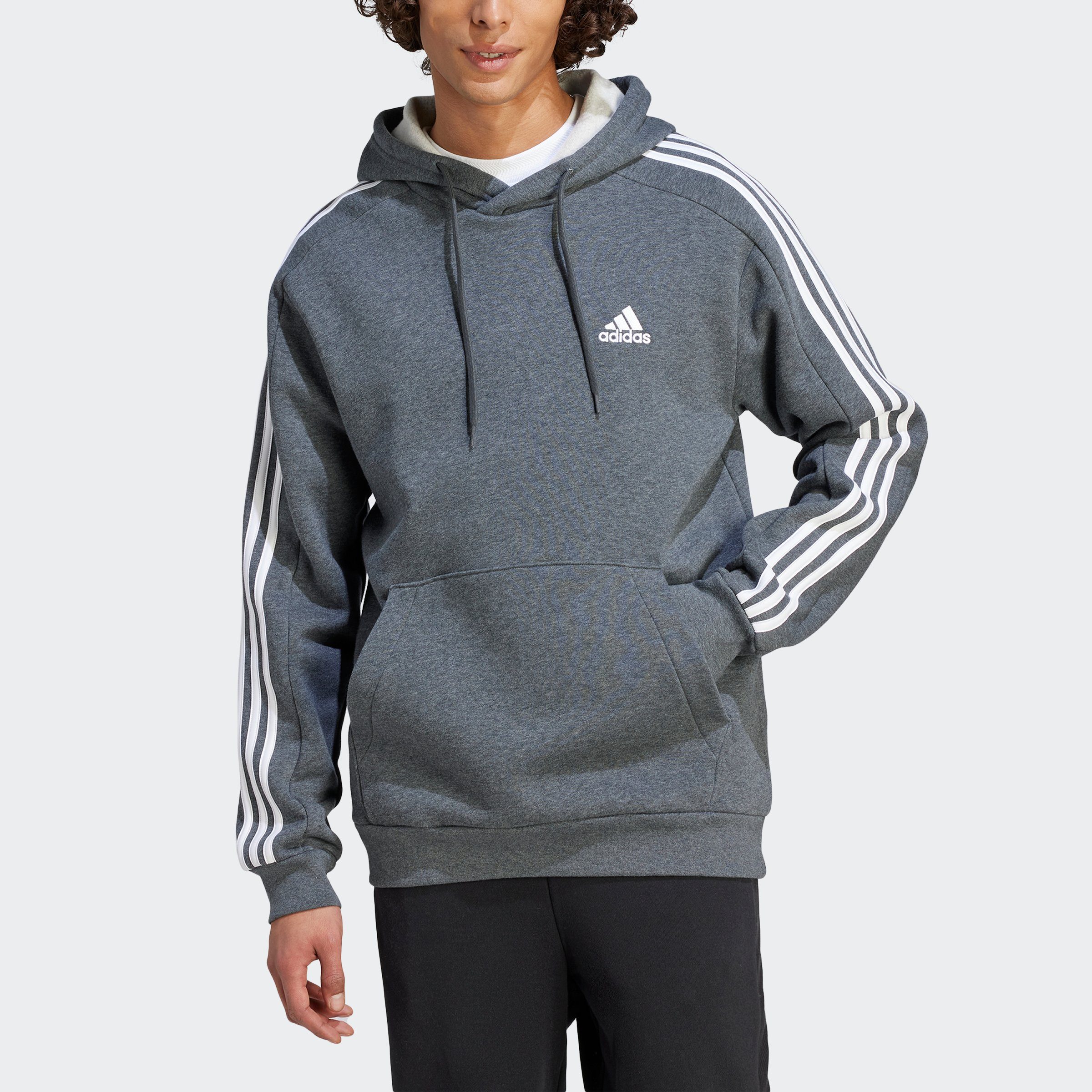adidas Sportswear Kapuzensweatshirt ESSENTIALS 3STREIFEN HOODIE, Kapuze mit  weitenregulierbarem Kordelzug