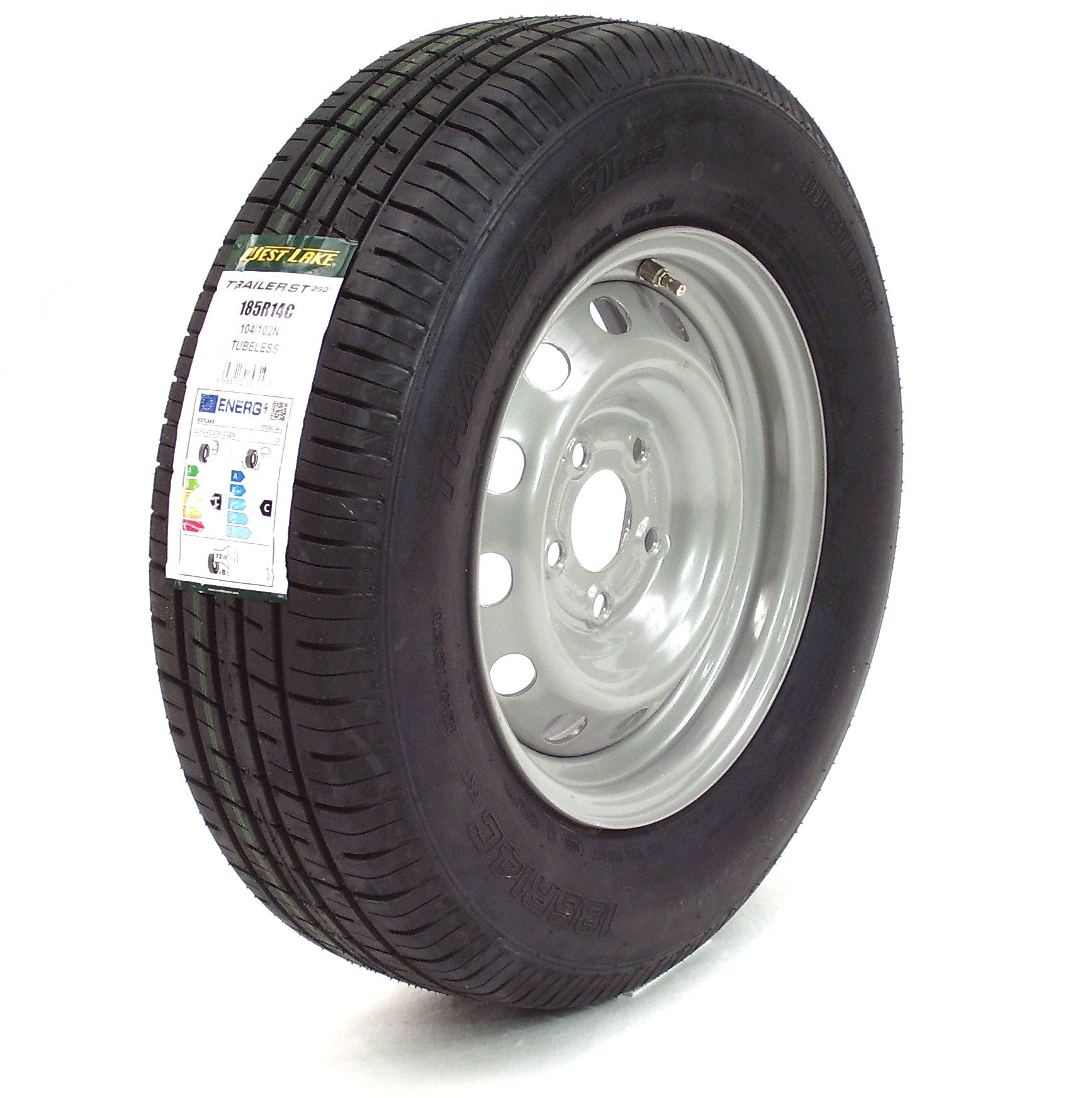 Apex Anhänger Komplettrad Anhängerrad 185R14C 112x5 Rad 14" Anhängerreifen TB111, 1-tlg.