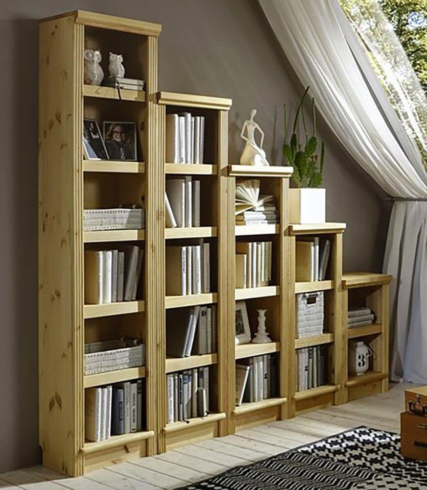 Aus 5-tlg., Soeren affaire Massiver Home Bibliothek Stege, natur Kiefer | natur