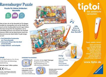 Ravensburger Puzzle tiptoi® Puzzle für kleine Entdecker: Baustelle, 12 Puzzleteile, Made in Europe, FSC® - schützt Wald - weltweit