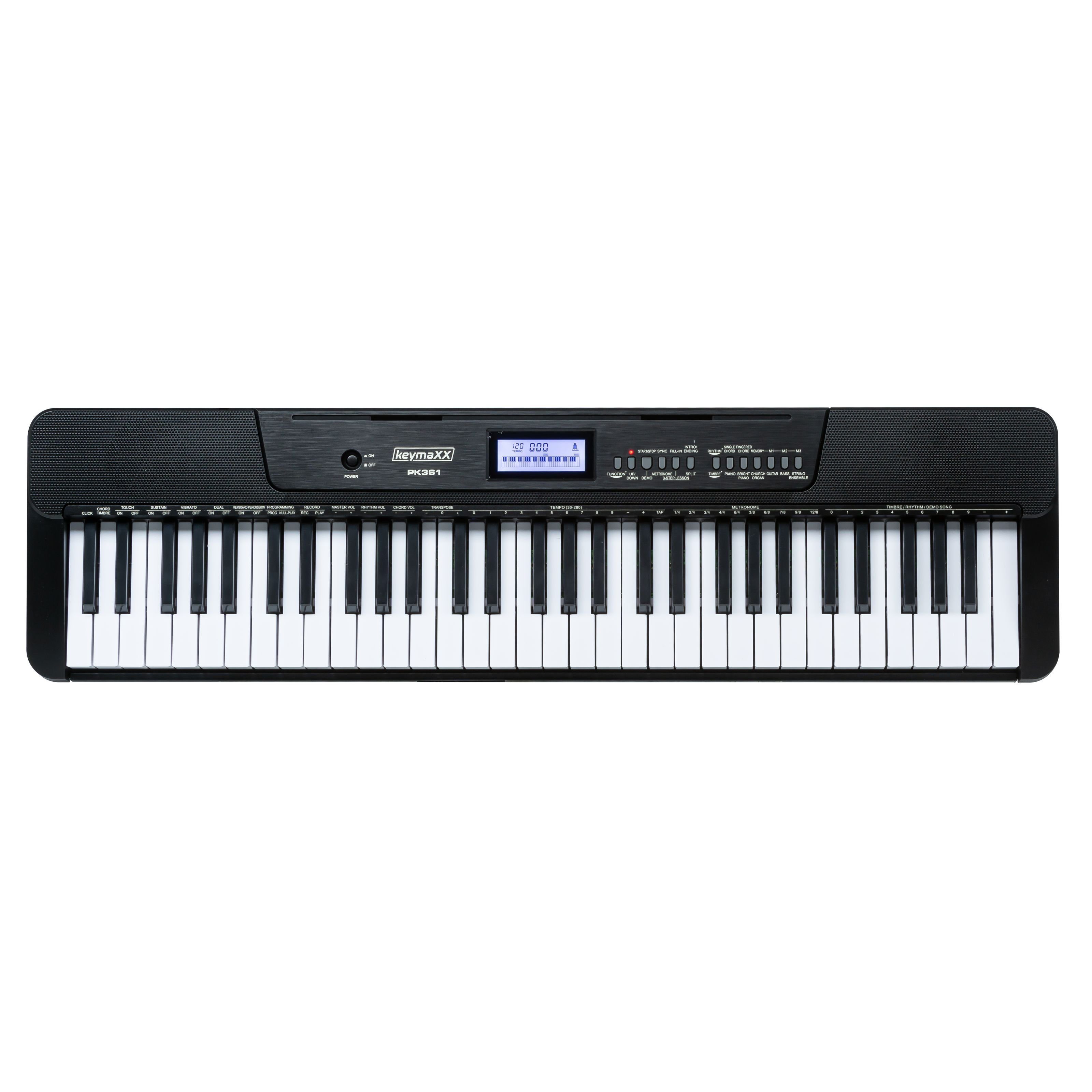 keymaXX Home-Keyboard (PK361 Home Keyboard: Das Musikwunder für Kinder – 61 MidSize-Tasten 430 Sounds 300 Rhythmen Perfekt für Anfänger, Keyboards, Home Keyboards), Home Keyboard, Kinder Keyboard, Musikinstrument