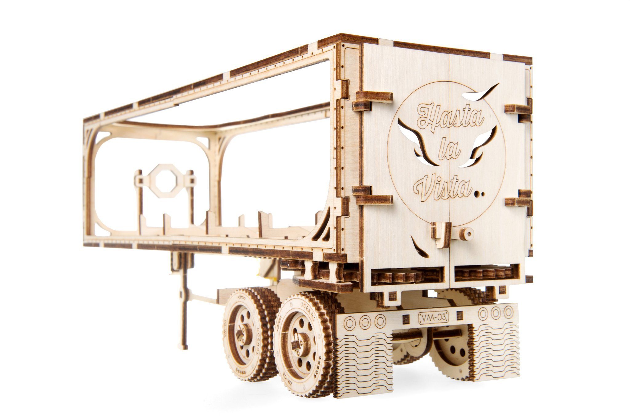 BOY TRUCK, 3D-Puzzle Holz Puzzleteile Modellbausatz 138 Anhänger HEAVY UGEARS 3D-Puzzle für UGEARS