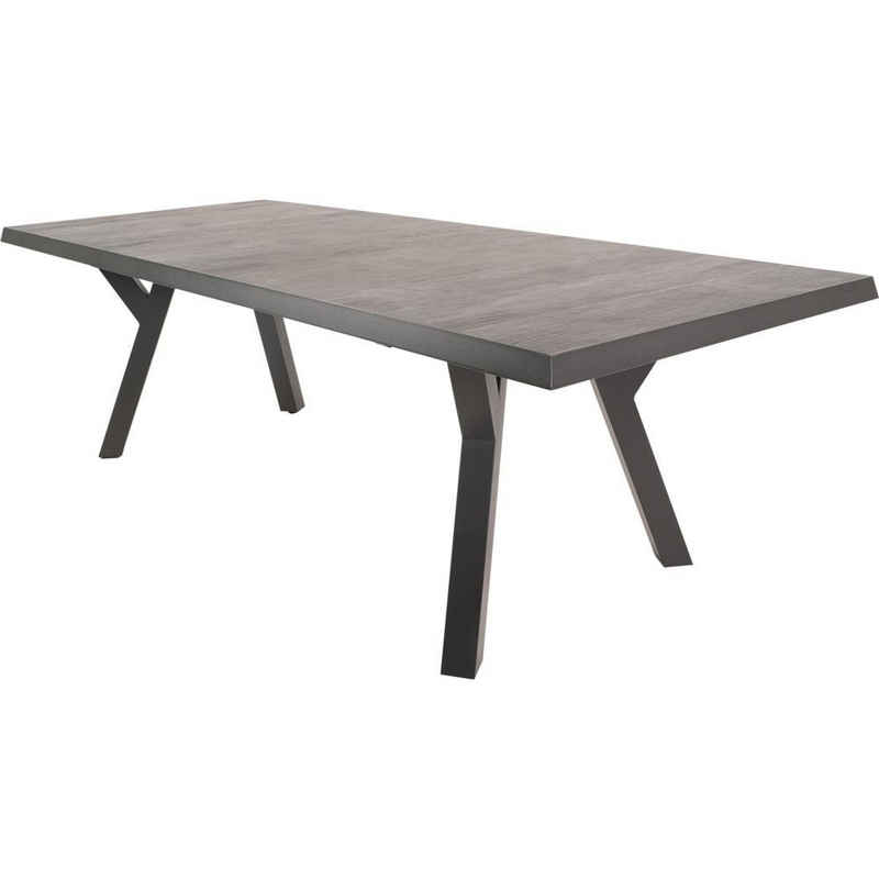 Lesli Living Gartentisch Gartentisch Tisch Tafel Castilla 243x103cm Keramik Aluminium