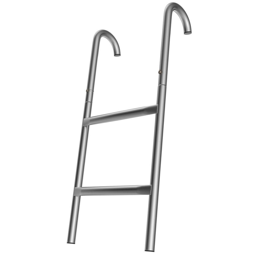 monzana Trampolinleiter, 66 cm 2 Stufen UV-beständig flexibel montierbar Sicherheitsleiter