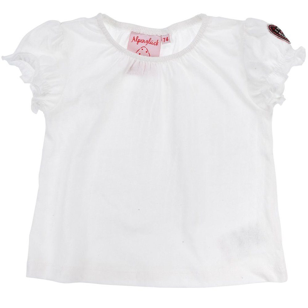 T-Shirt Baby Mädchen Halbarm Unterziehshirt Puffärmel 8675