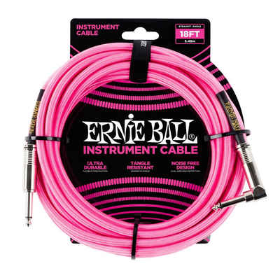 Ernie Ball Instrumentenkabel, EB6083 Instrumentenkabel 5,5 m - Gitarrenkabel