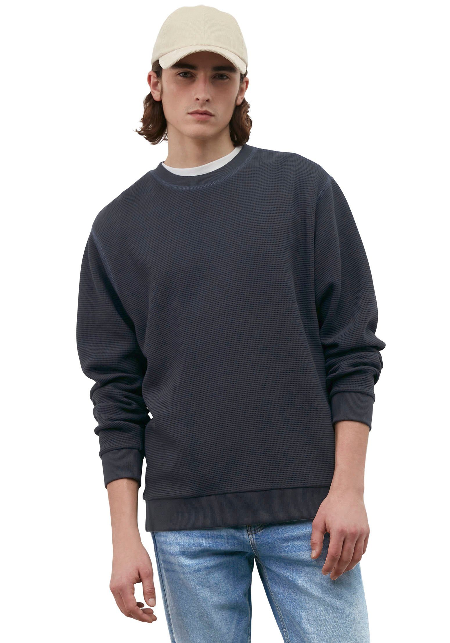 navy DENIM O'Polo Marc Waffle True Sweatshirt