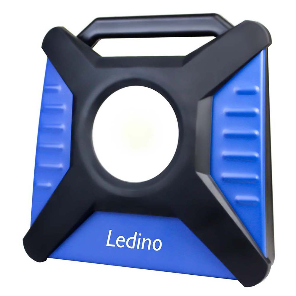 Ledino Baustrahler, LED-Leuchtmittel fest verbaut, Kaltweiß, Tageslichtweiß, LED Hybridstrahler Aluminium Gelb H 60 cm Hybrid Arbeitsstrahler