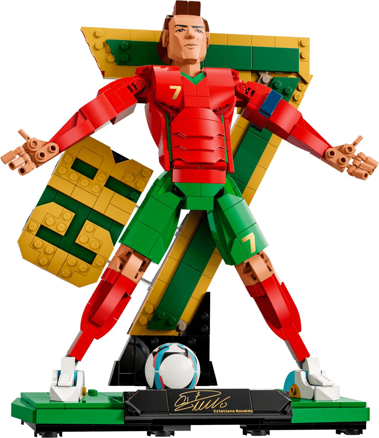 LEGO® Editions 43016 Cristiano Ronaldo – Fußballlegende Spielbausteine, (Set, 854 St., Set)