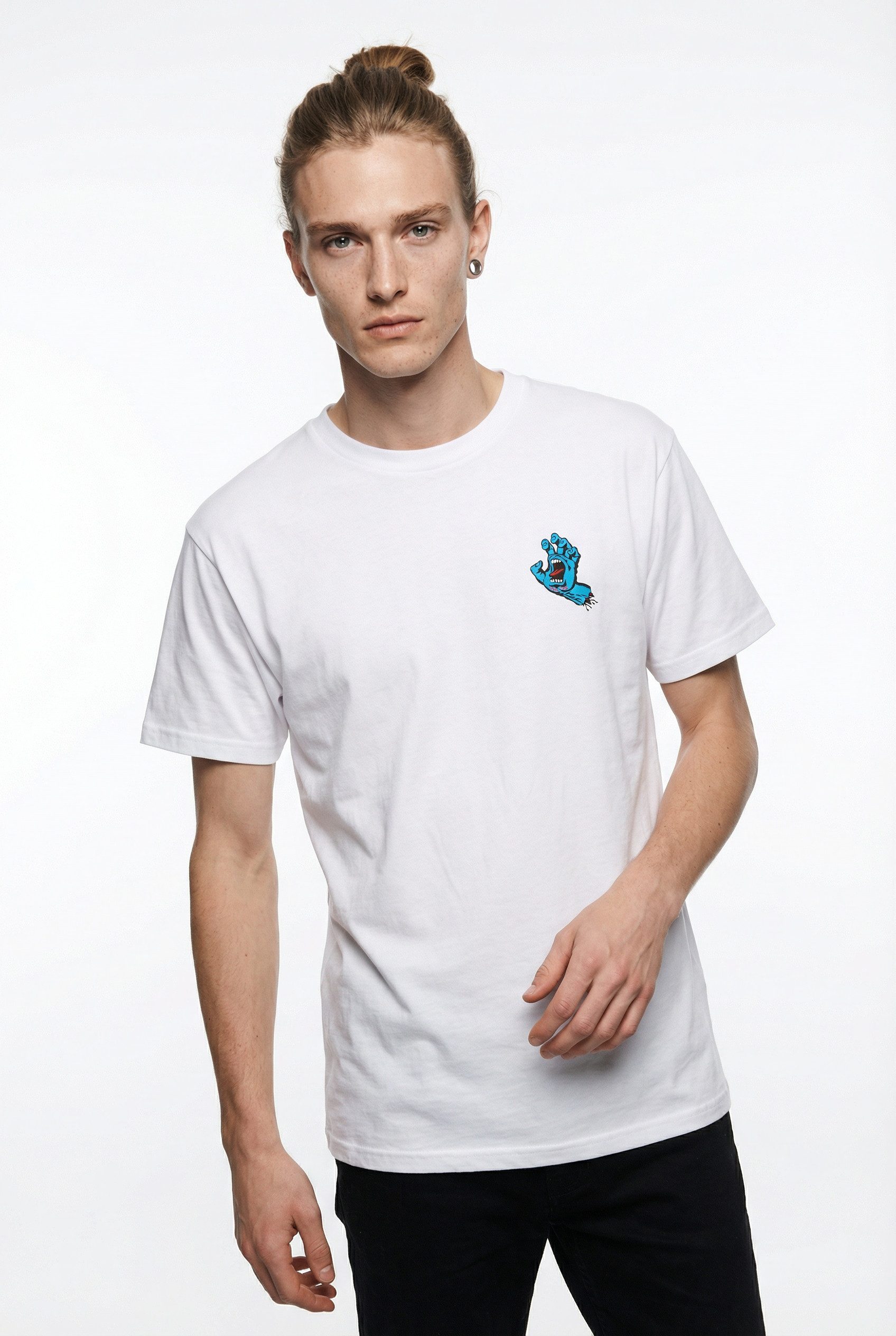 Santa Cruz T-Shirt SCREAMING HAND CHEST SP26 NEW sportlicher Schnitt, für Erwachsene