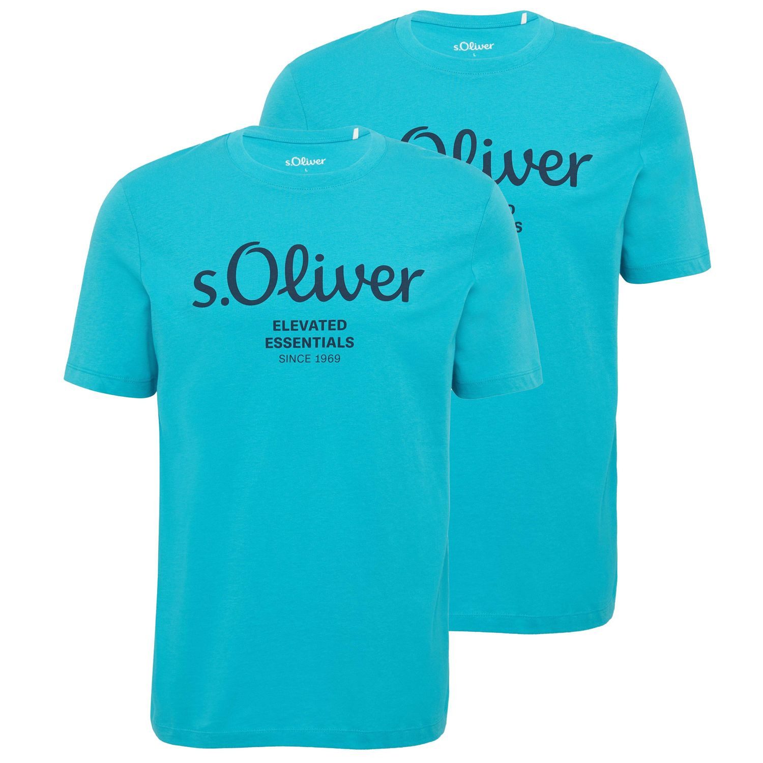 s.Oliver T-Shirt Casual (2-tlg) mit Rundhals-Ausschnitt, günstig online kaufen