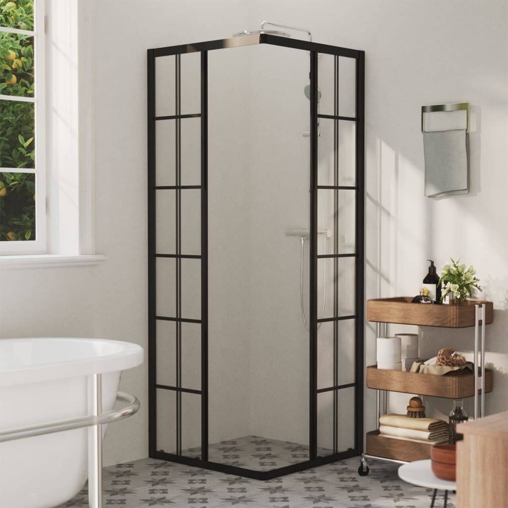 vidaXL Duschwand Duschkabine ESG 80x80x180 cm