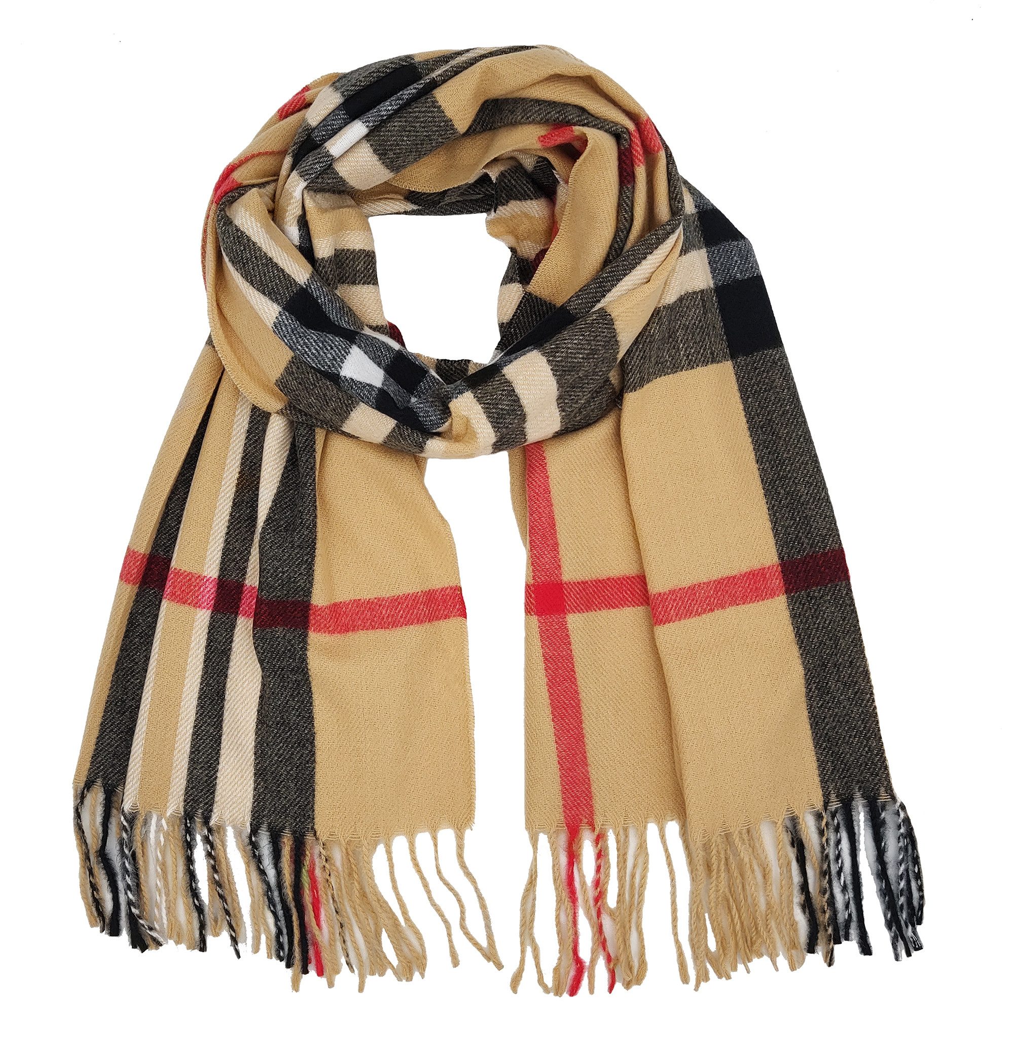 Cassandra Accessoires Schal warmer Winterschal, besonders flauschig, mit klassischem Karomuster