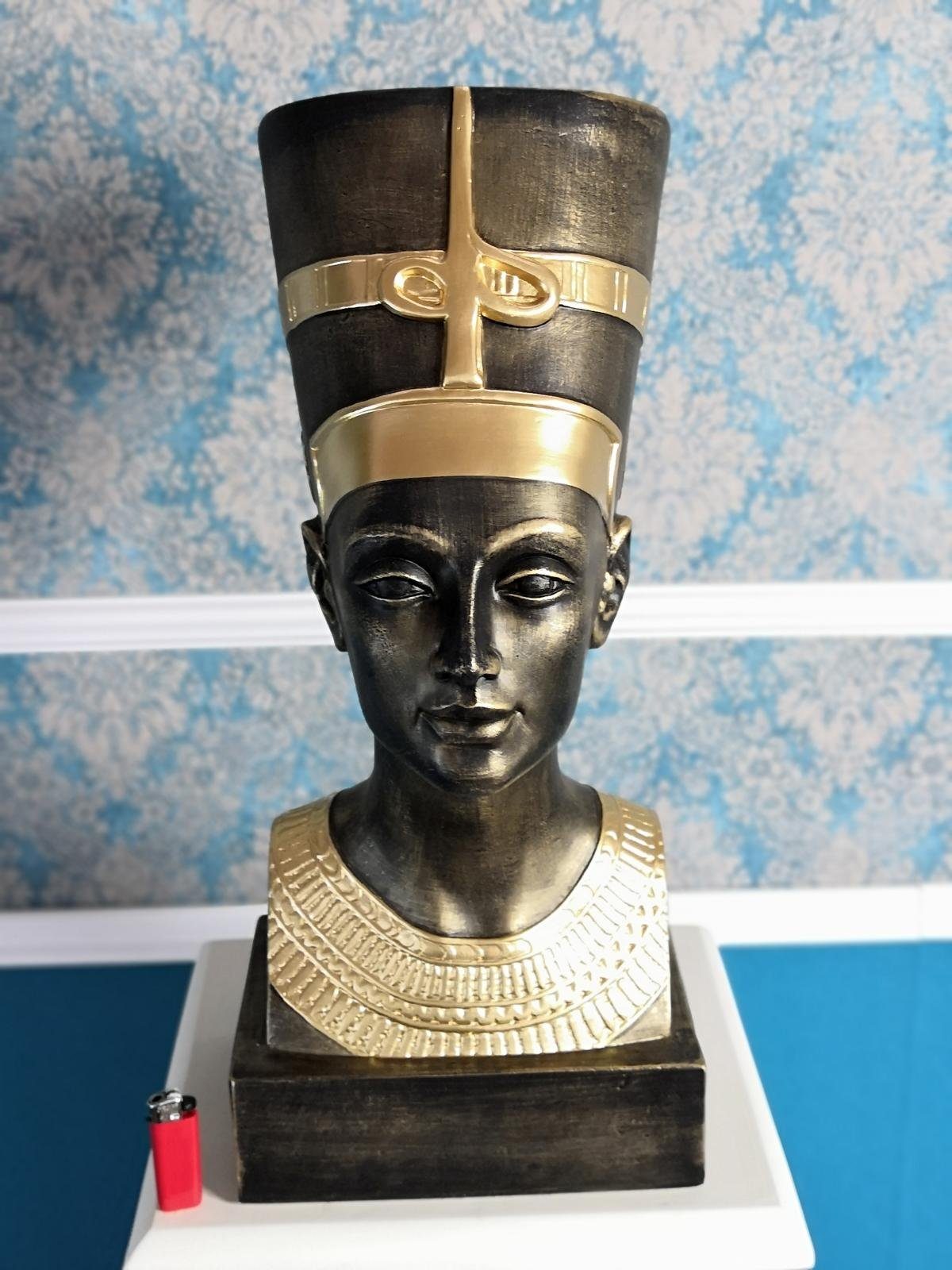 Dekoration Ägyptische JVmoebel Design Skulptur Büste Skulpturen Figur Nofretete