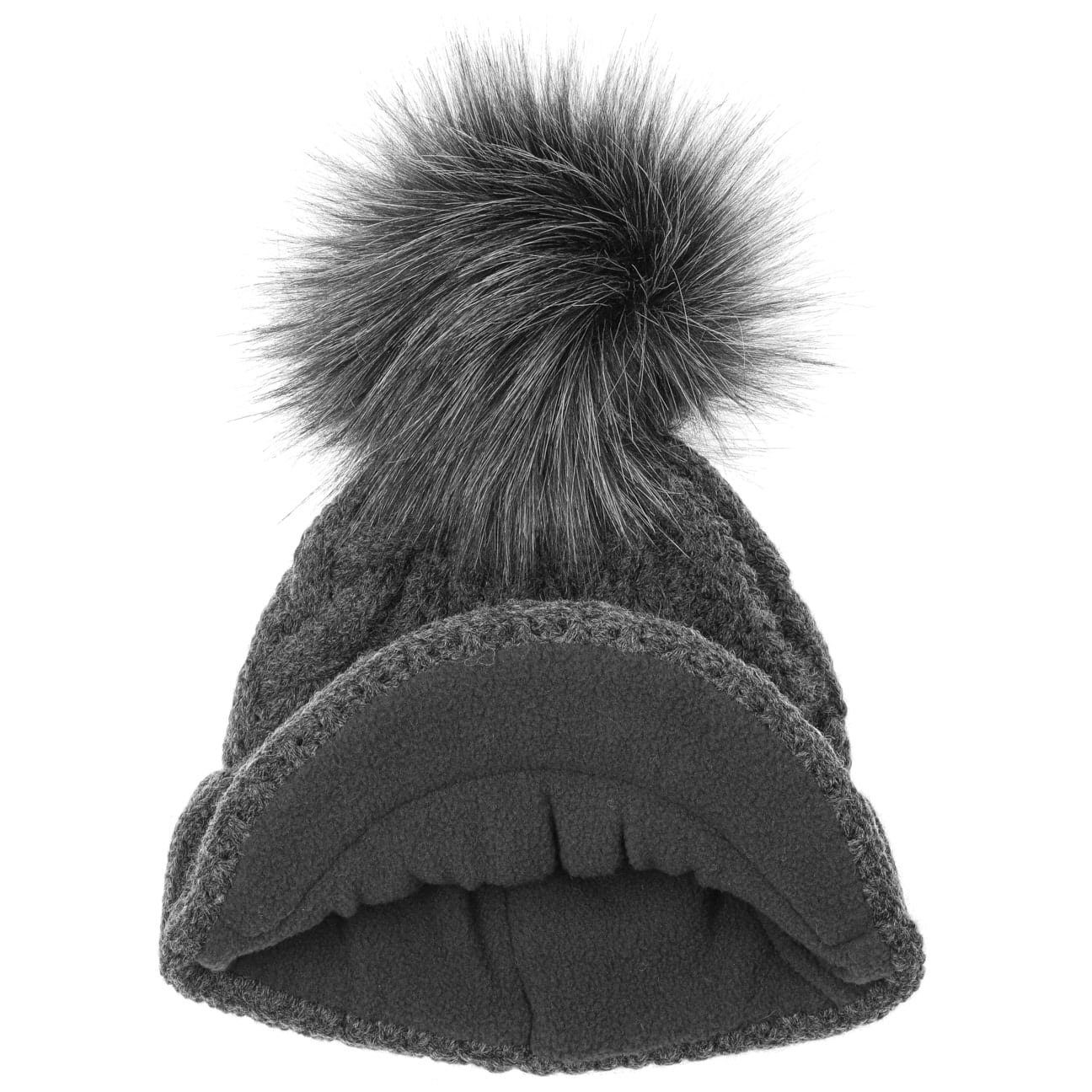 McBurn Bommelmütze (1-St) Beanie mit Schirm, Made in Italy