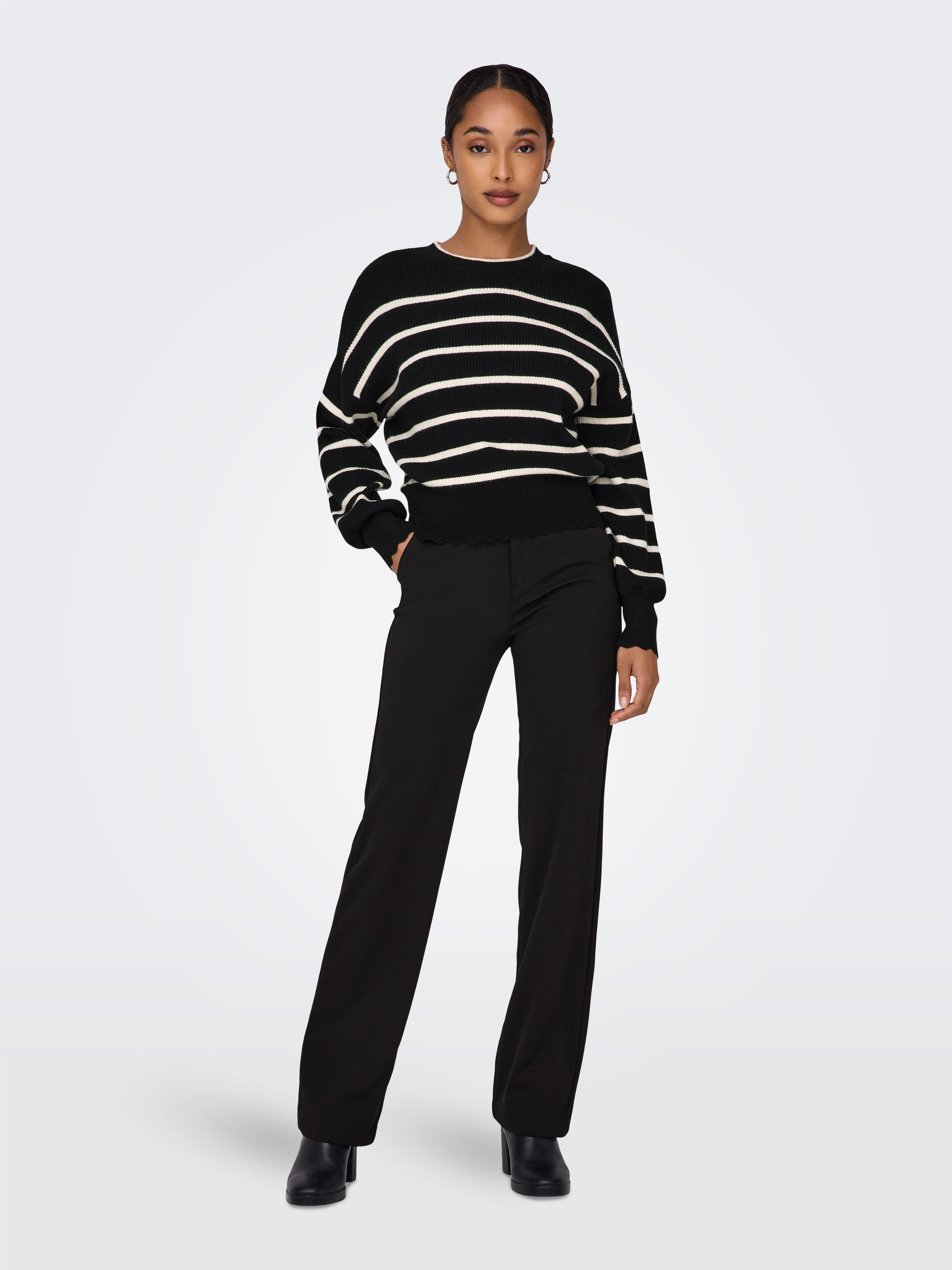 ONLY Rundhalspullover ONLIBI LS O-NECK NOOS KNT