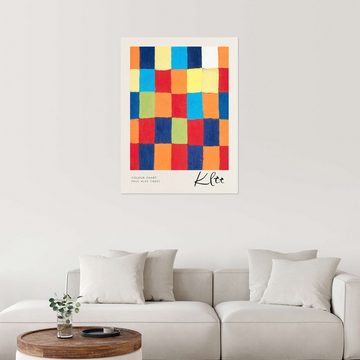 Posterlounge Wandfolie Paul Klee, Colour Chart, Arztpraxis Grafikdesign