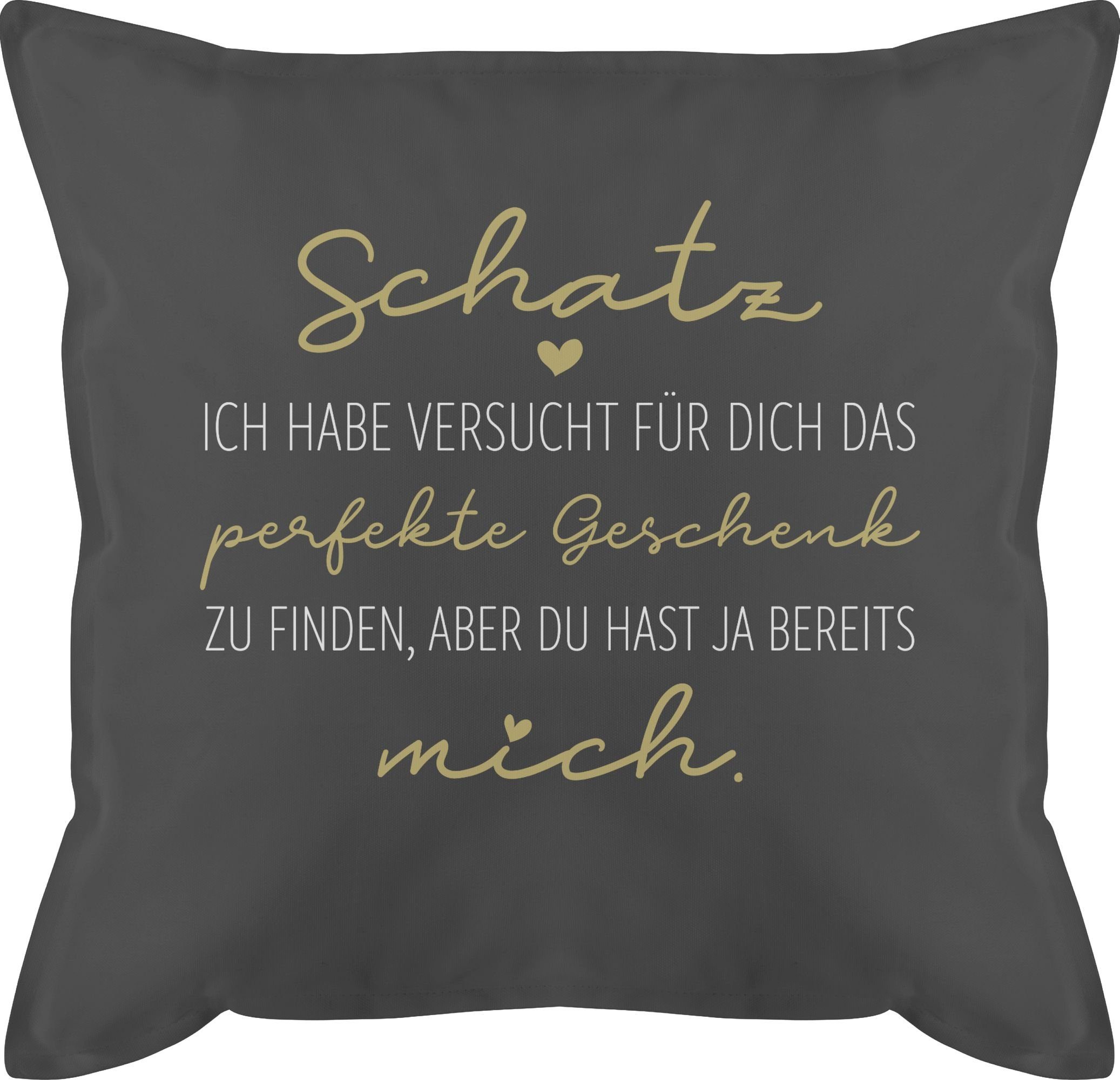 Shirtracer Dekokissen Schatz Perfekte Geschenk Finden - Männer Valentinstag-Geschenk Geschen, Dekokissen Valentinstag Geschenk