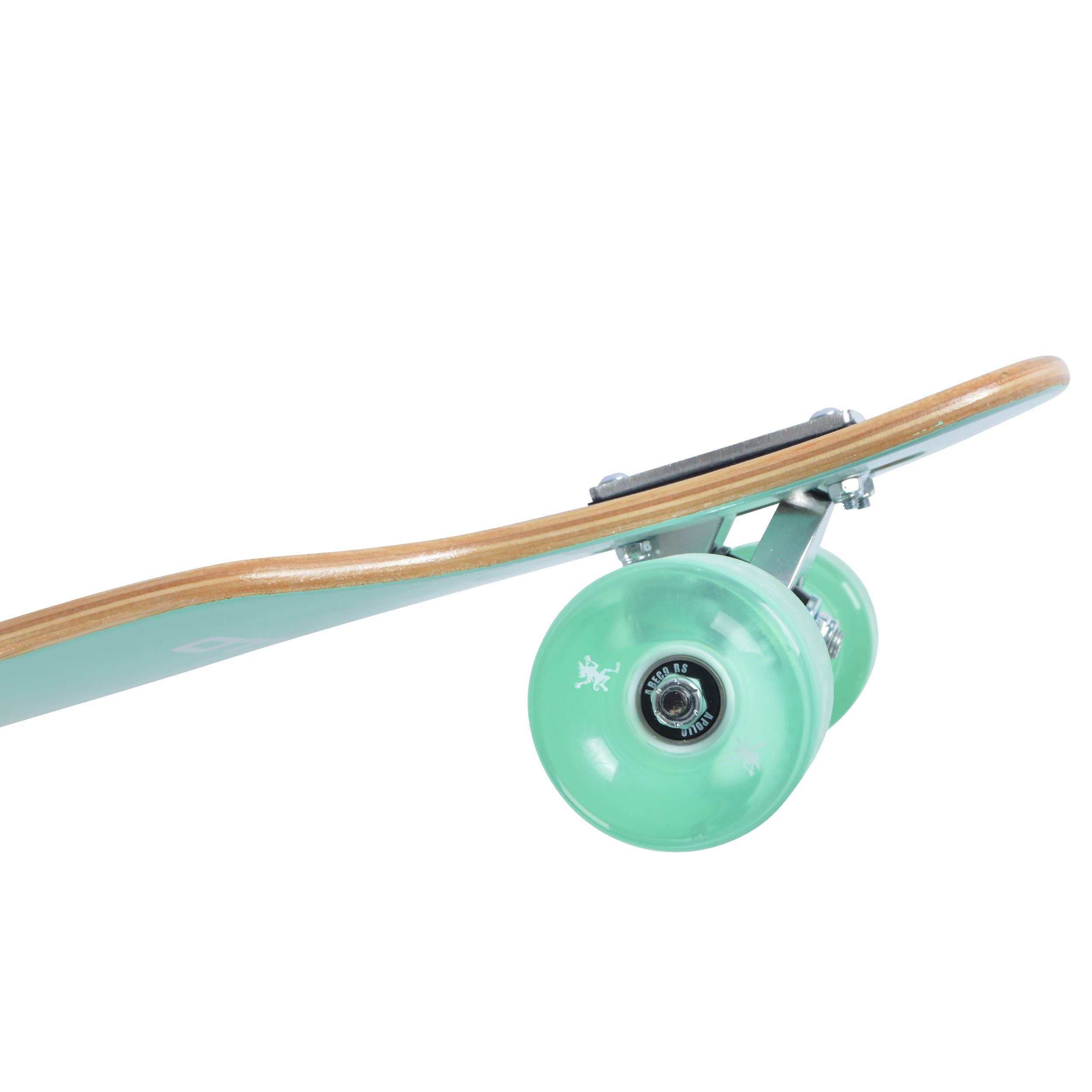 Apollo Longboard Twin Tip DT Longboard 36", gefertigt aus 8 Holzlagen in angesagtem TwinTip-Shape