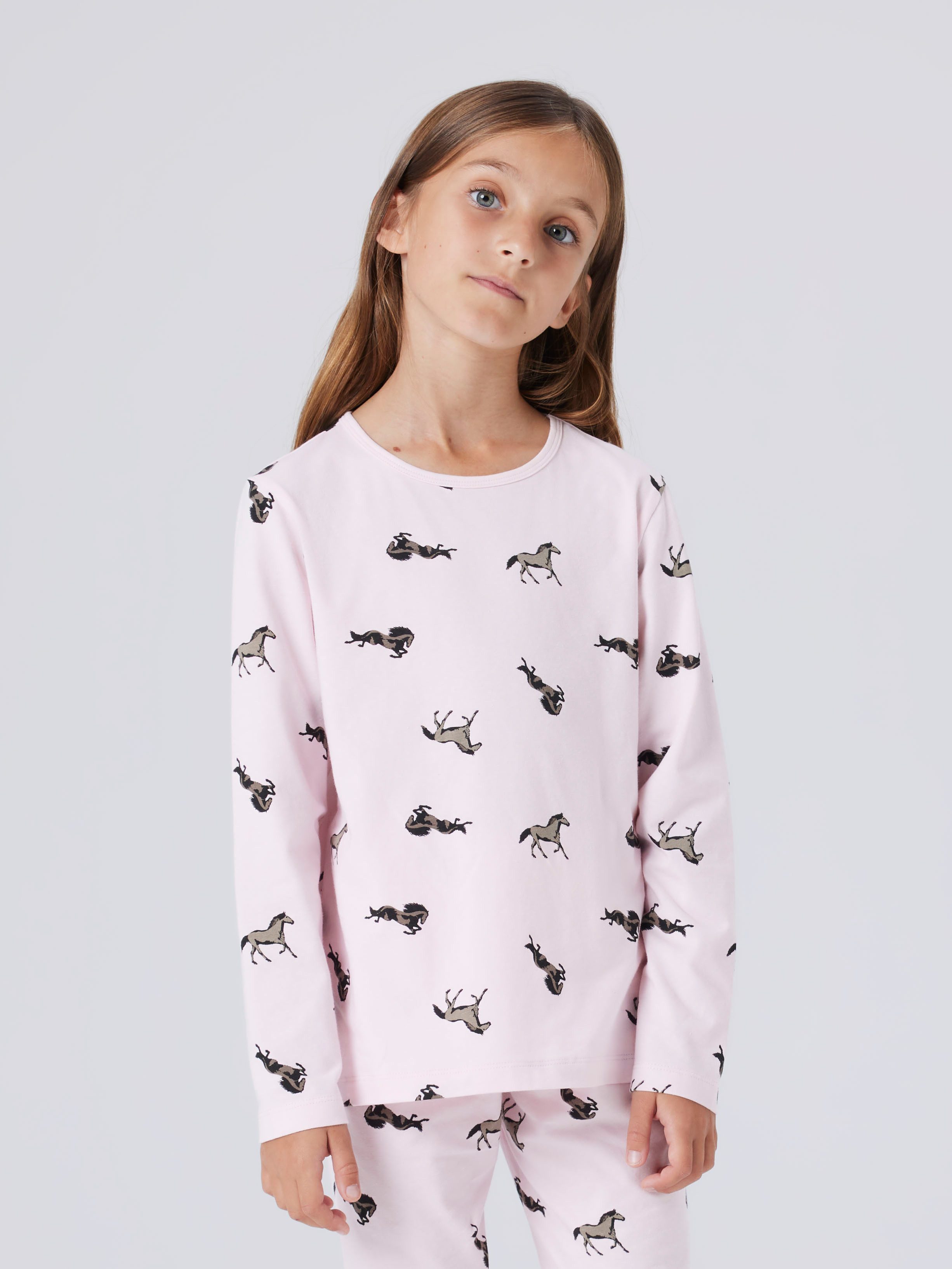 Name It Schlafanzug NKFNIGHTSET BALLERINA HORSE NOOS (Set, 2 tlg)