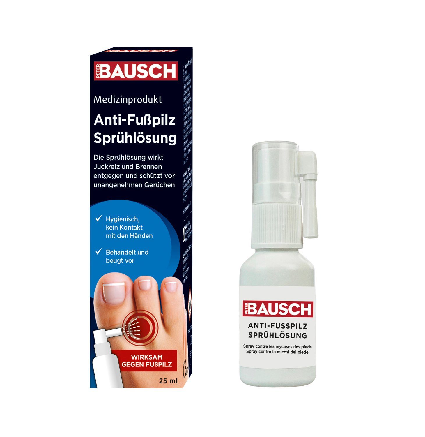 PETER BAUSCH Fußpflegespray Bausch Fußspray gegen Fußpilz, 0725/68