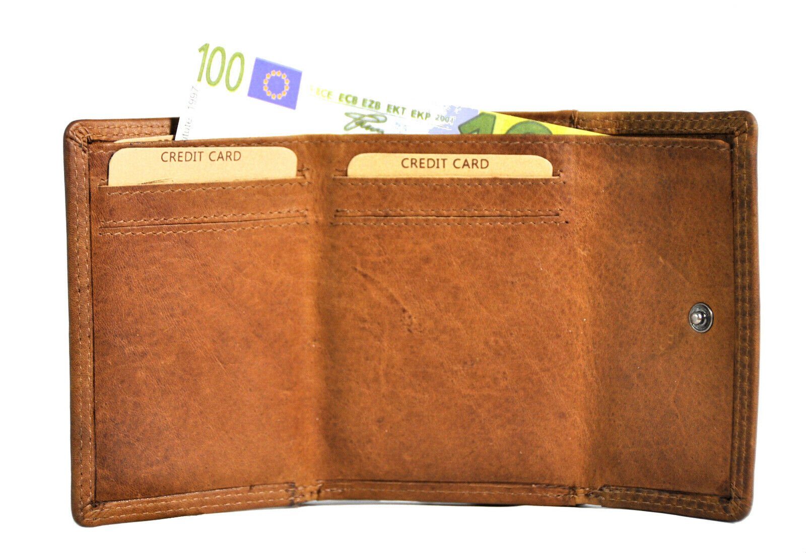Wende-Geldbeutel, Schutz, mit Sauvage Portemonnaie CLUB Münzbörse Leder, echt Mini Leder Geldbörse RFID JOCKEY