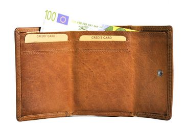 JOCKEY CLUB Mini Geldbörse Wende-Geldbeutel, Sauvage Leder, mit RFID Schutz, echt Leder Münzbörse Portemonnaie