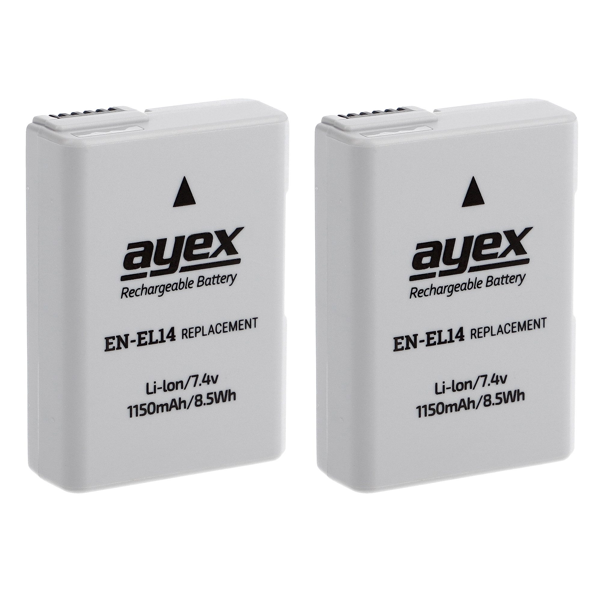 ayex 2x EN-EL14 Akku zB Nikon Coolpix P7700 P7100 P7000 D3100 D3200 D5100 Kamera-Akku