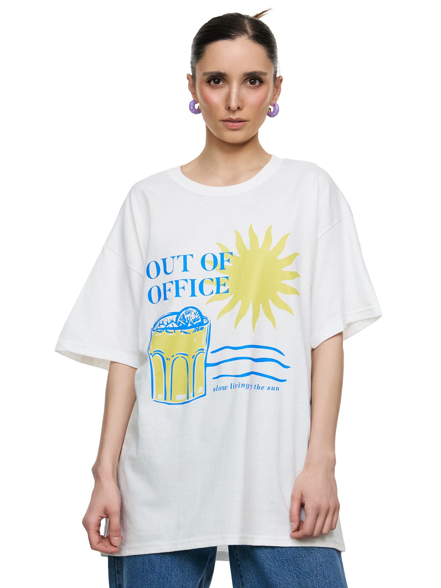 Worldclassca T-Shirt Worldclassca Oversized Print OUT günstig online kaufen