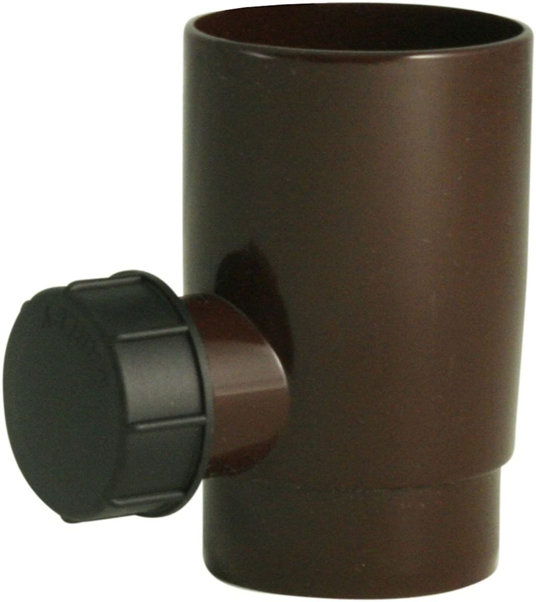 Marley Deutschland GmbH Entwässerungsrinne Regensammler + Überlaufstop DN 53mm braun, 1-St., Witterungs-, UV- und temperaturbeständig