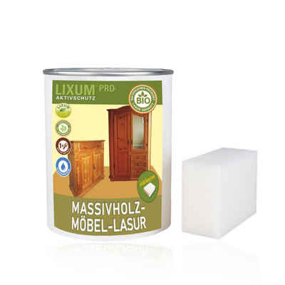 LIXUM Holzschutzlasur LIXUM PRO natürliche & 100% Biologische Massivholzmöbel Lasur