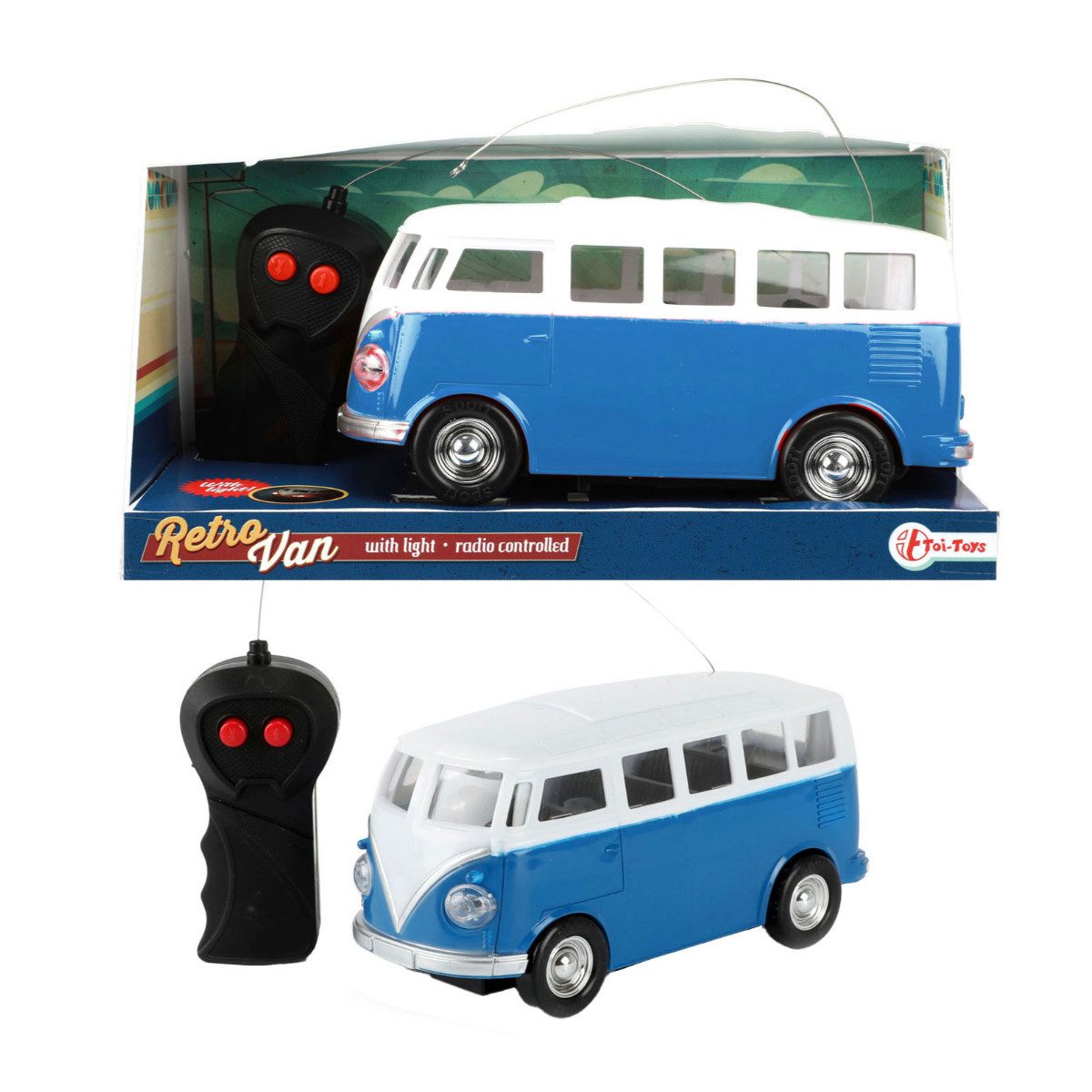 Toi-Toys Spielzeug-Auto Ferngesteuerter Retro Bus RC mit Licht günstig online kaufen