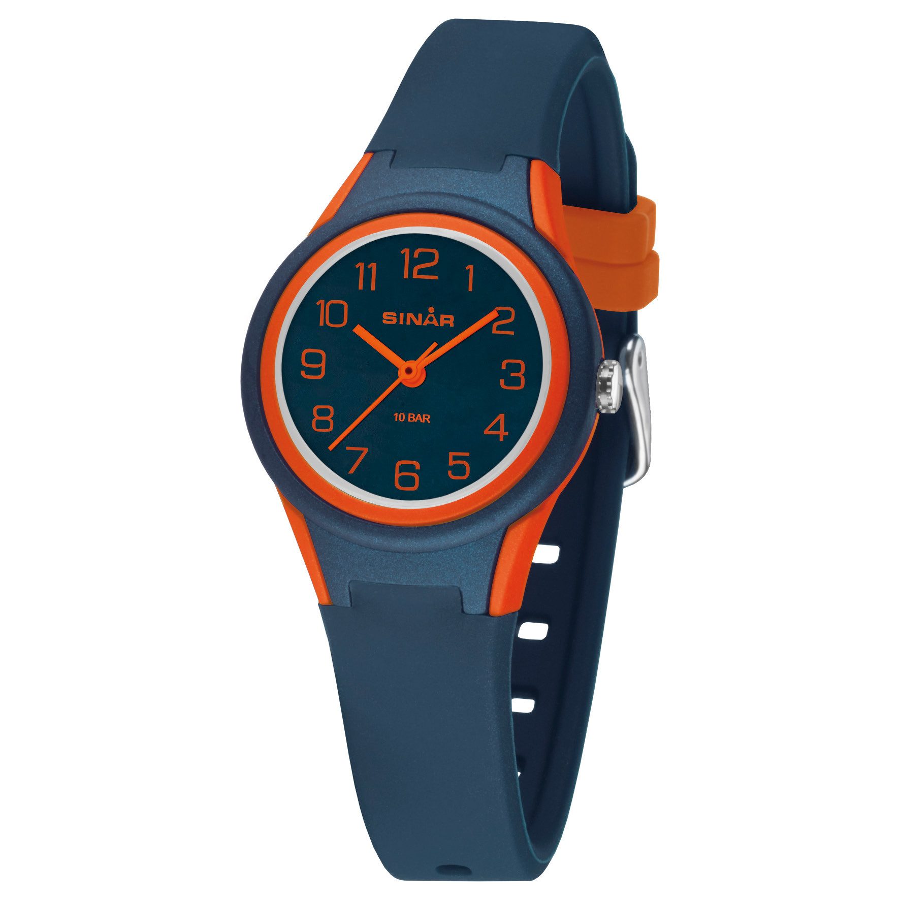 SINAR Quarzuhr XB-47 Jugend Armbanduhr Sportuhr Silikonband, analog sportlich modern Geschenkidee Jugend Ø 29mm