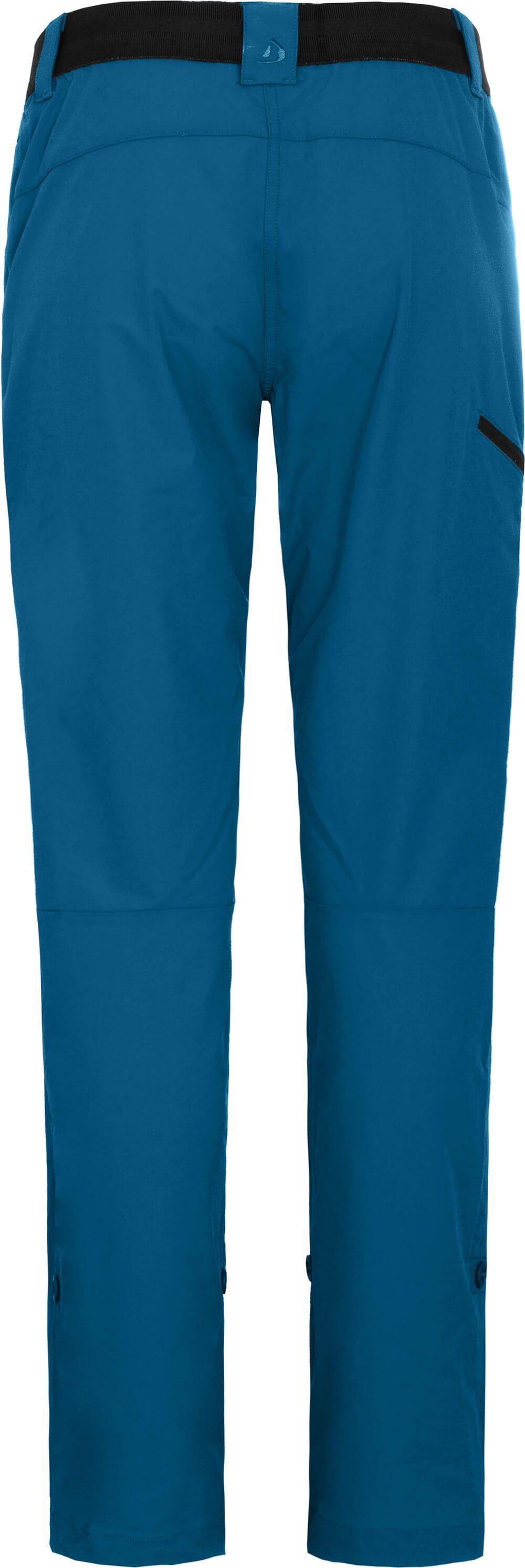 Bergson Saphir VIDAA Outdoorhose leicht, strapazierfähig, Kurzgrößen, Wanderhose, Damen blau COMFORT