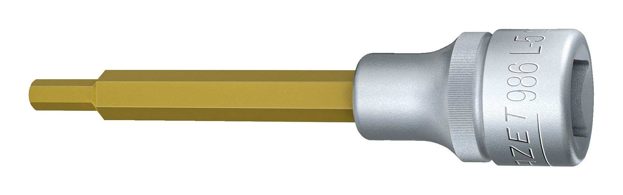 HAZET Steckschlüssel, Schraubendrehereinsatz 1/2" Innensechskant 5 x 100 mm